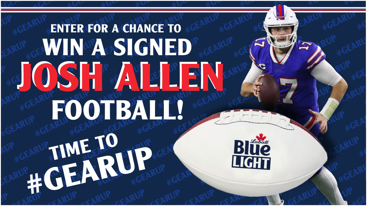 Enter for a Chance to Win a Signed Josh Allen Football!